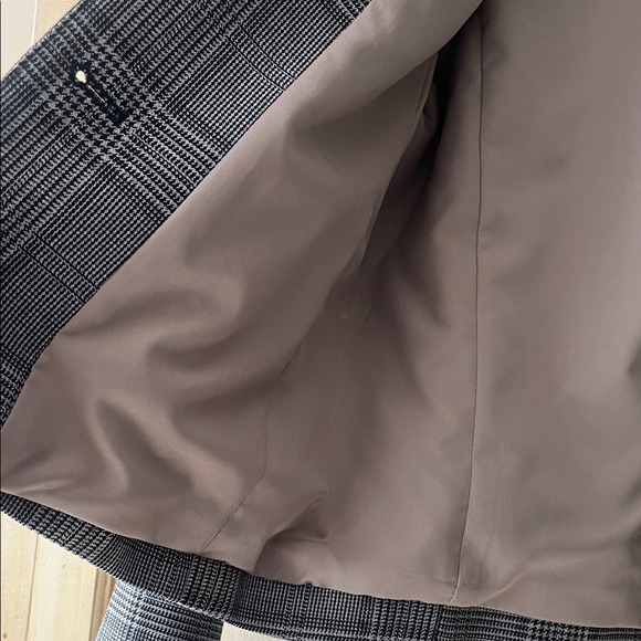 H&M Gray Plaid Blazer-fully lined-NWT - Picture 3 of 6
